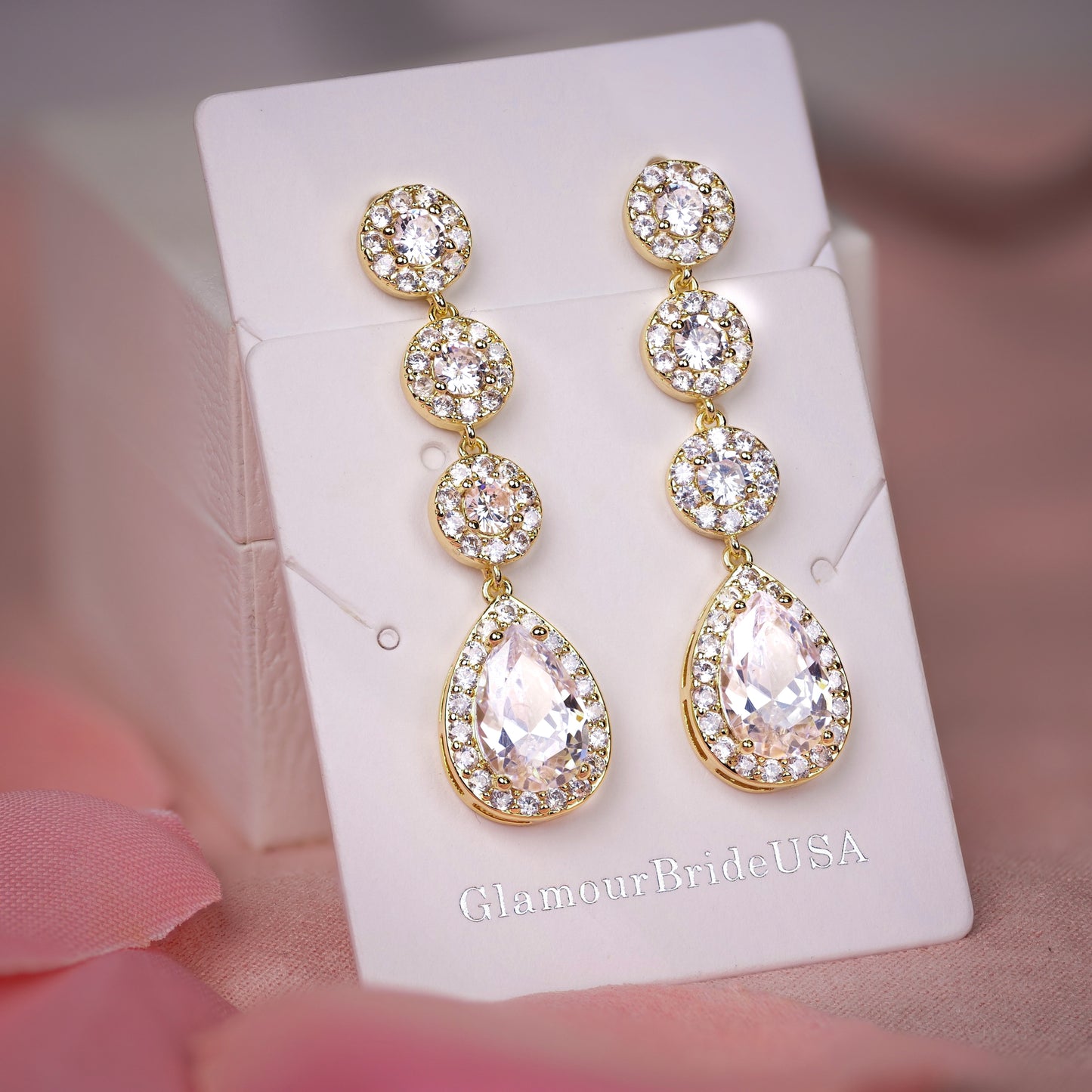 Imani - Crystal Wedding Earrings