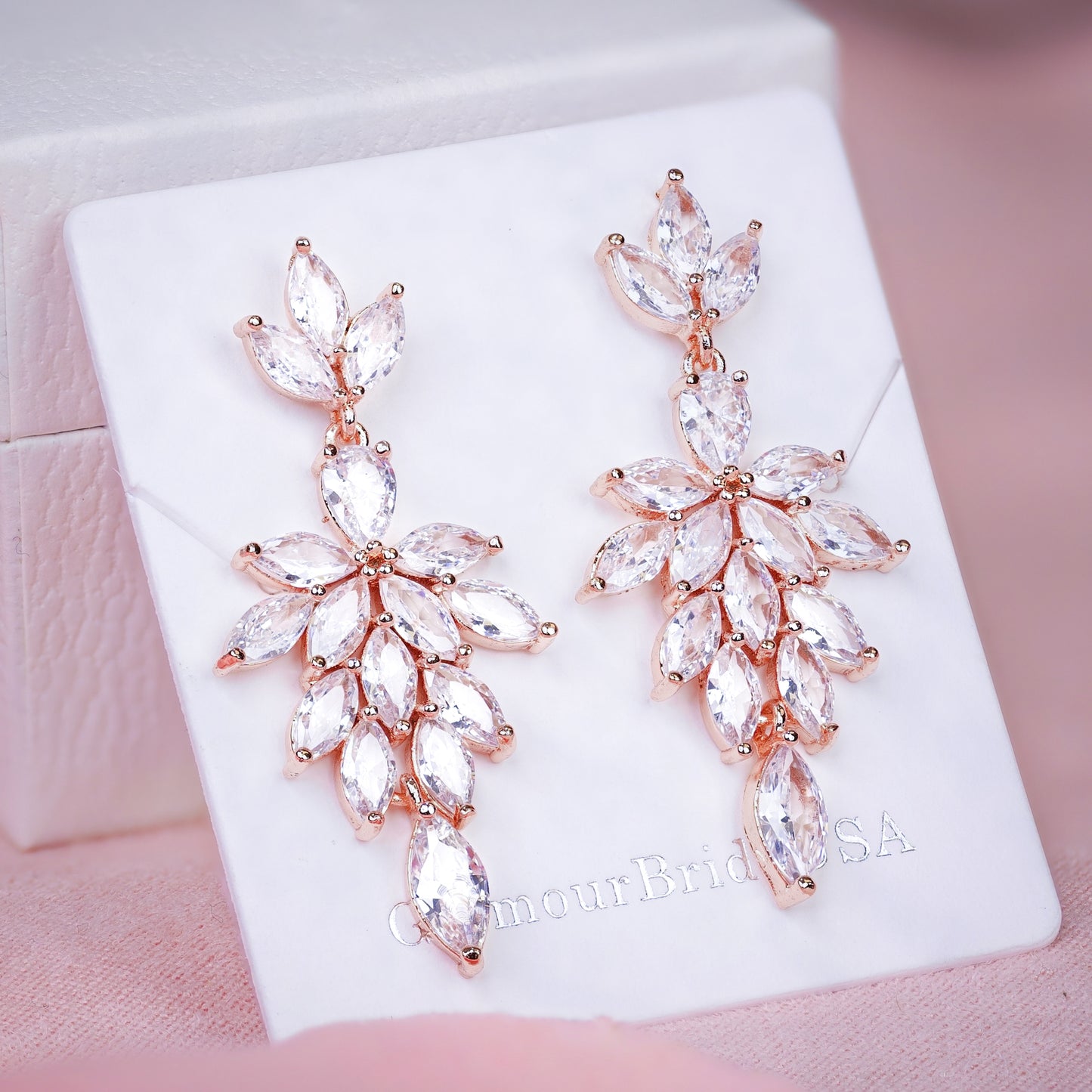 Latasha - Chandelier Wedding Earrings