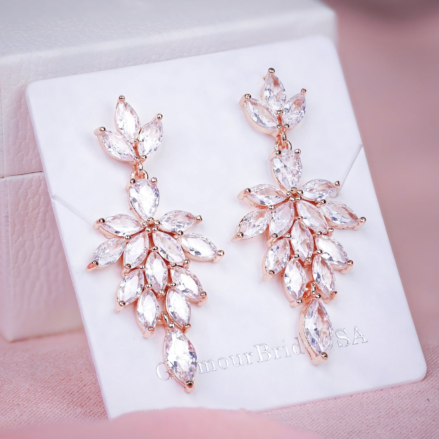 Latasha - Chandelier Wedding Earrings