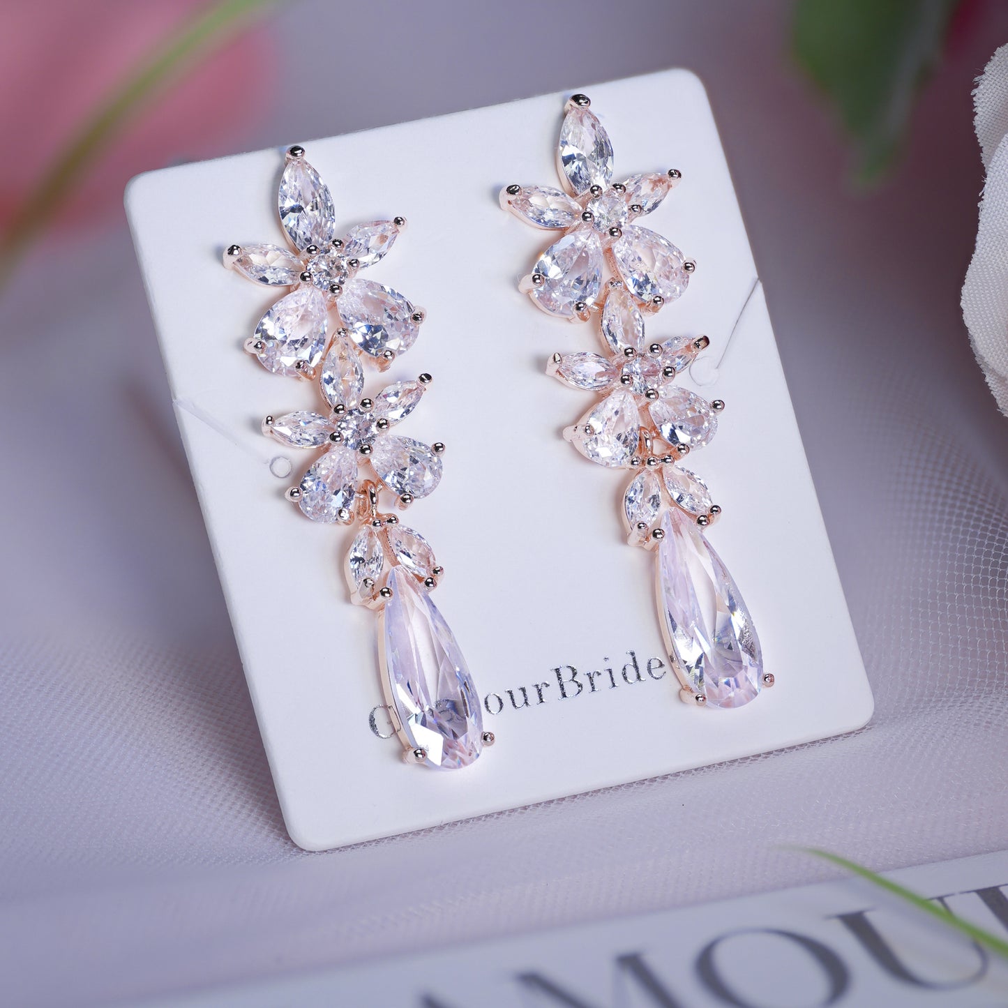 Jada - Crystal Bridal Earrings