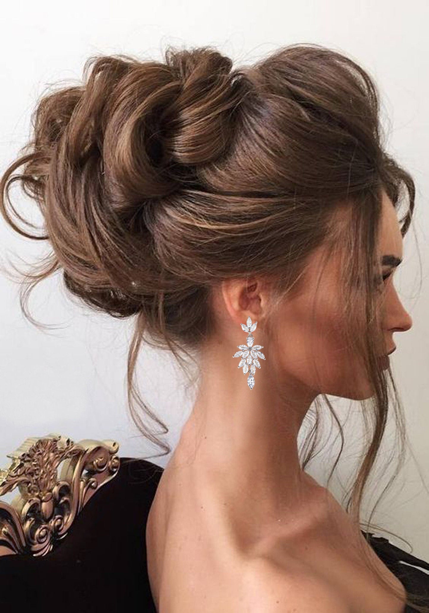 Latasha - Chandelier Wedding Earrings