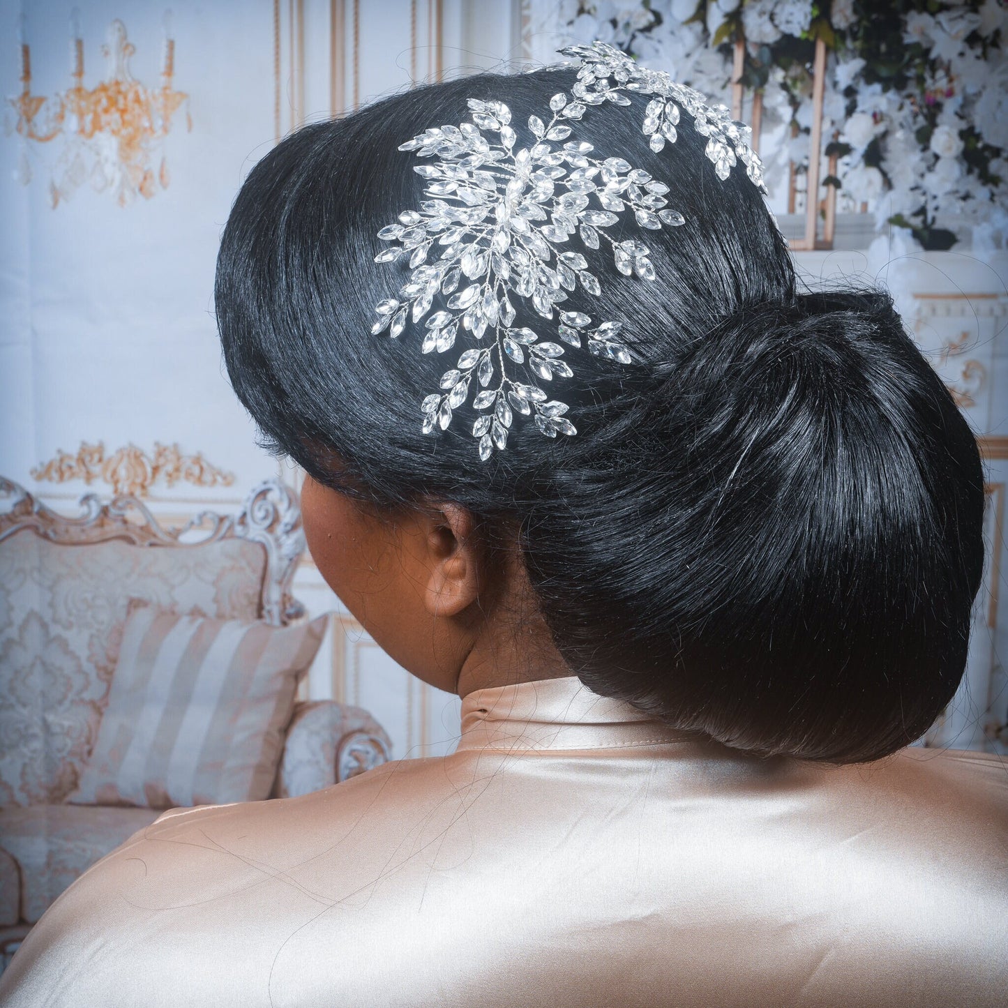 Bridal Tiara Crystal Tiara Crystal Bridal Hair piece Crystal Bridal Hair Accessory Statement Headpiece Wedding Hair piece Wedding Tiara