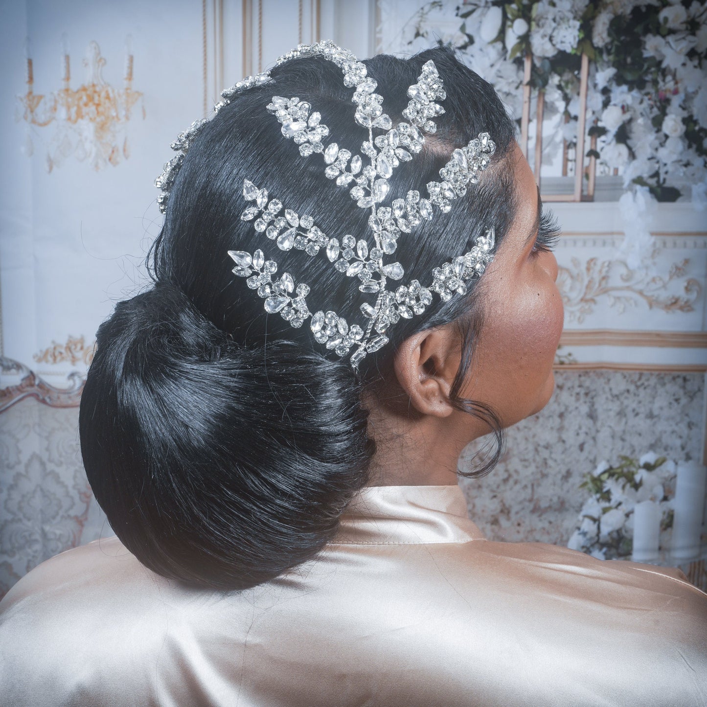 Wedding Hair piece Bridal Crystal Hair piece Diamond Hair Piece Wedding Headpiece Wedding Crystal Headband Large Diamond Hair Piece