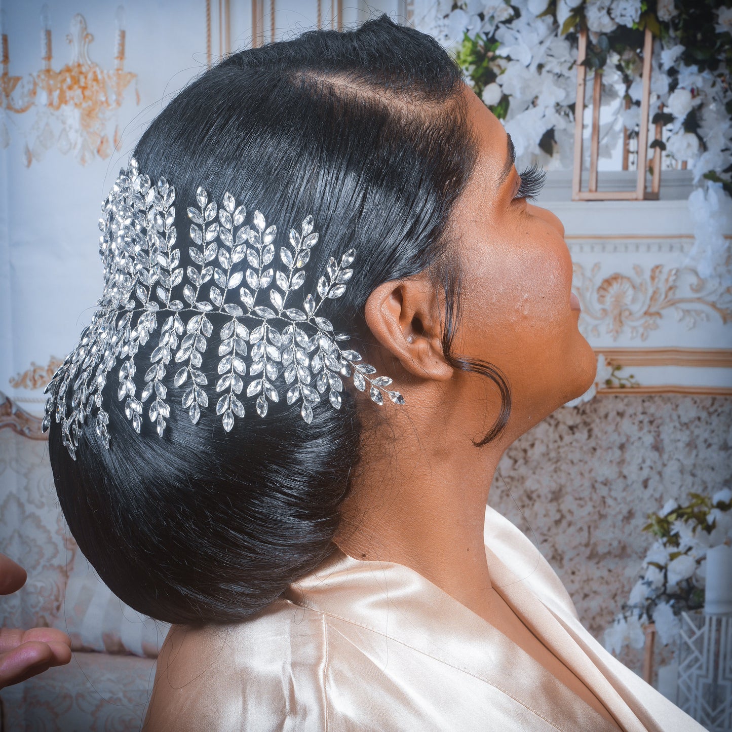 Bridal Hair Piece Wedding Hair Accessory Crystal Bridal Hair Accessory Crystal Hair piece Large Headpiece Wedding Hair Clip Bridal
