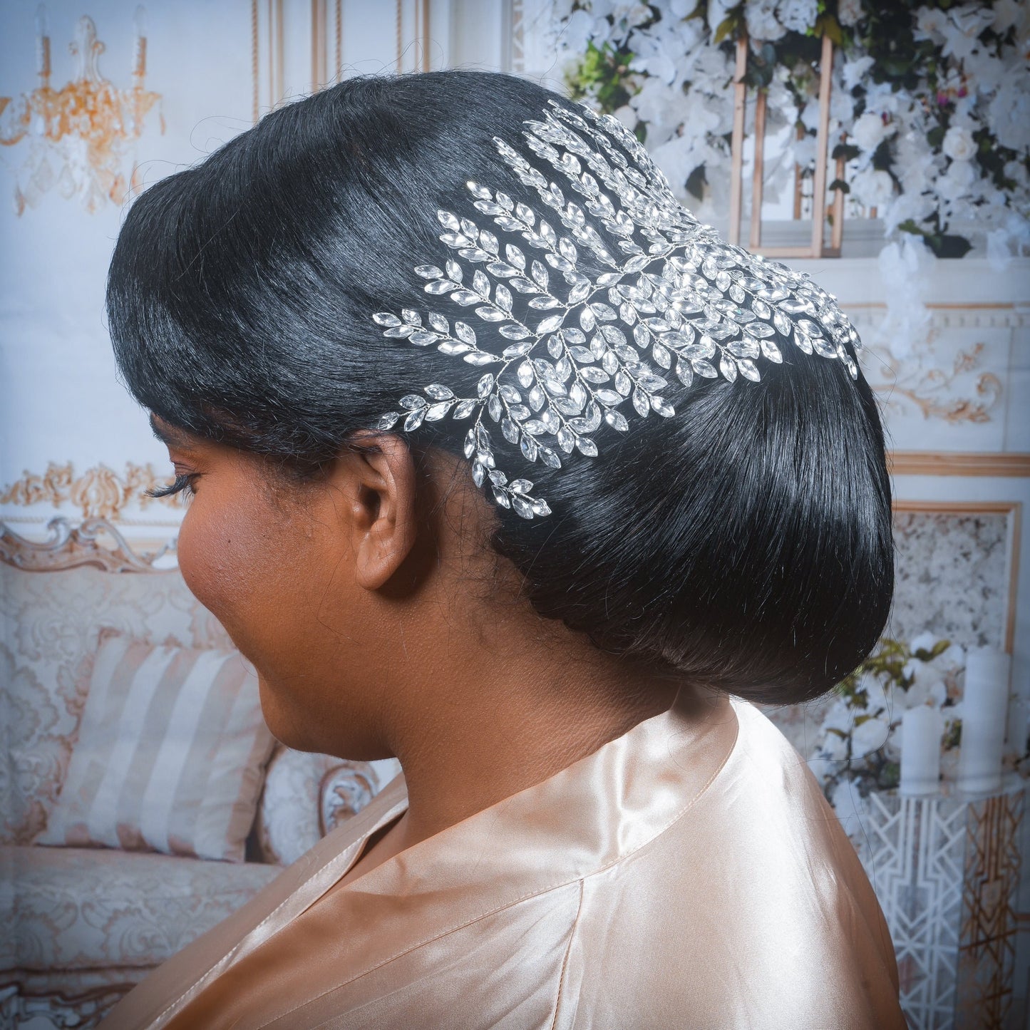 Bridal Hair Piece Wedding Hair Accessory Crystal Bridal Hair Accessory Crystal Hair piece Large Headpiece Wedding Hair Clip Bridal