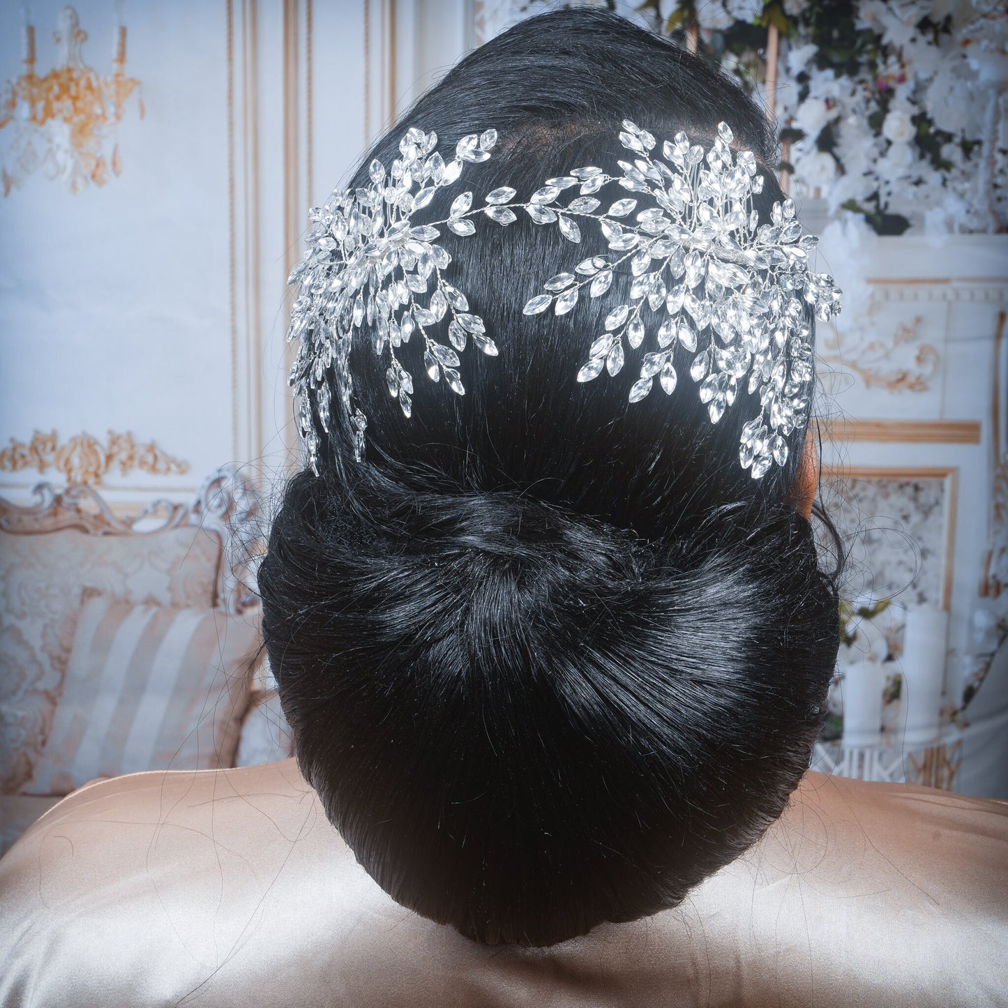 Bridal Tiara Crystal Tiara Crystal Bridal Hair piece Crystal Bridal Hair Accessory Statement Headpiece Wedding Hair piece Wedding Tiara