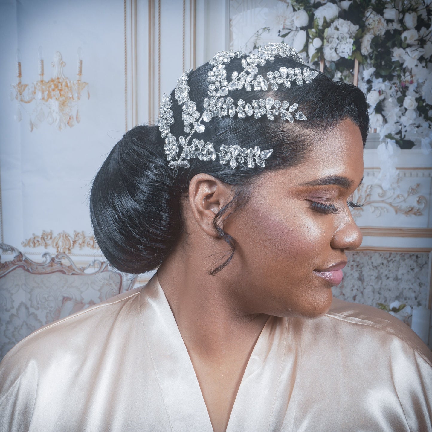 Wedding Hair piece Bridal Crystal Hair piece Diamond Hair Piece Wedding Headpiece Wedding Crystal Headband Large Diamond Hair Piece