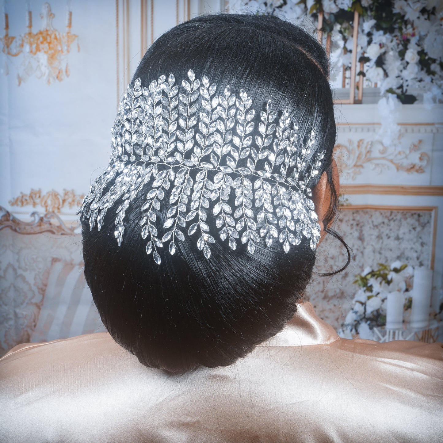 Bridal Hair Piece Wedding Hair Accessory Crystal Bridal Hair Accessory Crystal Hair piece Large Headpiece Wedding Hair Clip Bridal