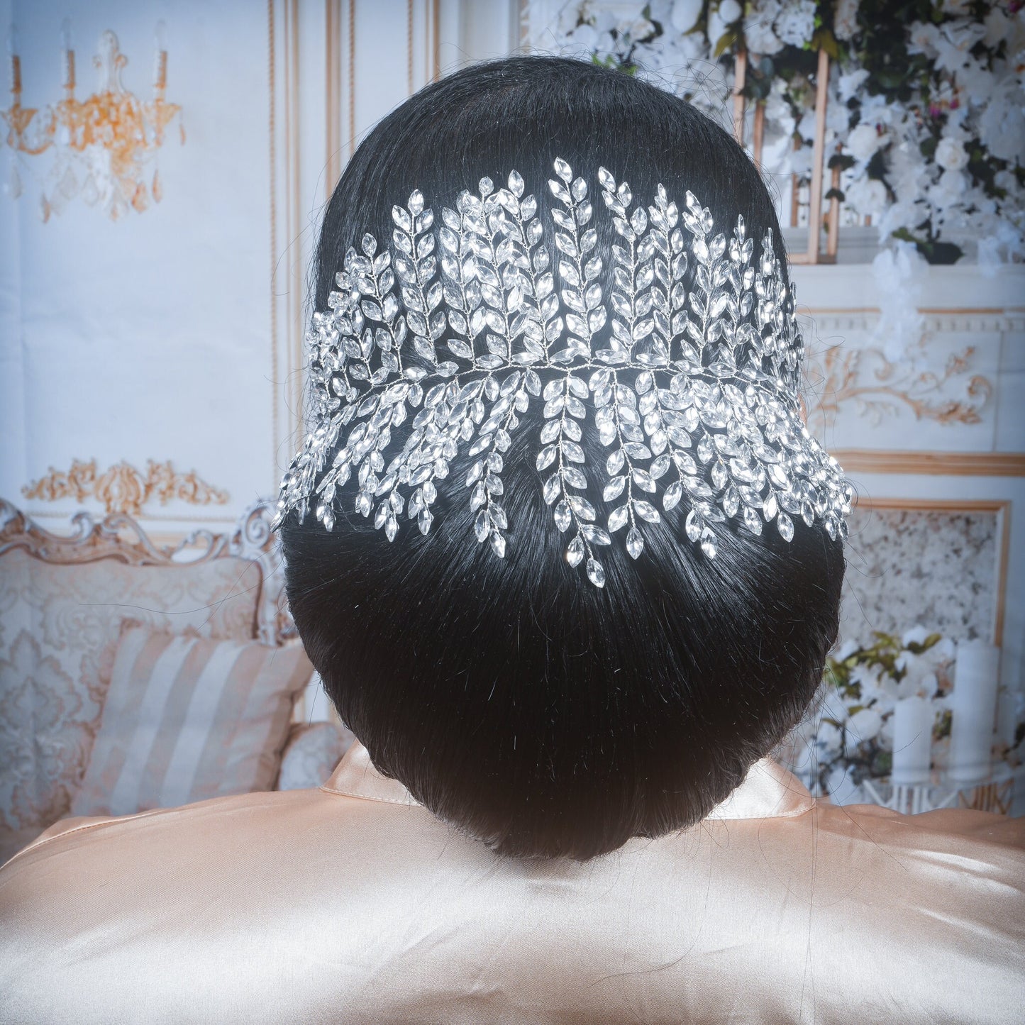 Bridal Hair Piece Wedding Hair Accessory Crystal Bridal Hair Accessory Crystal Hair piece Large Headpiece Wedding Hair Clip Bridal
