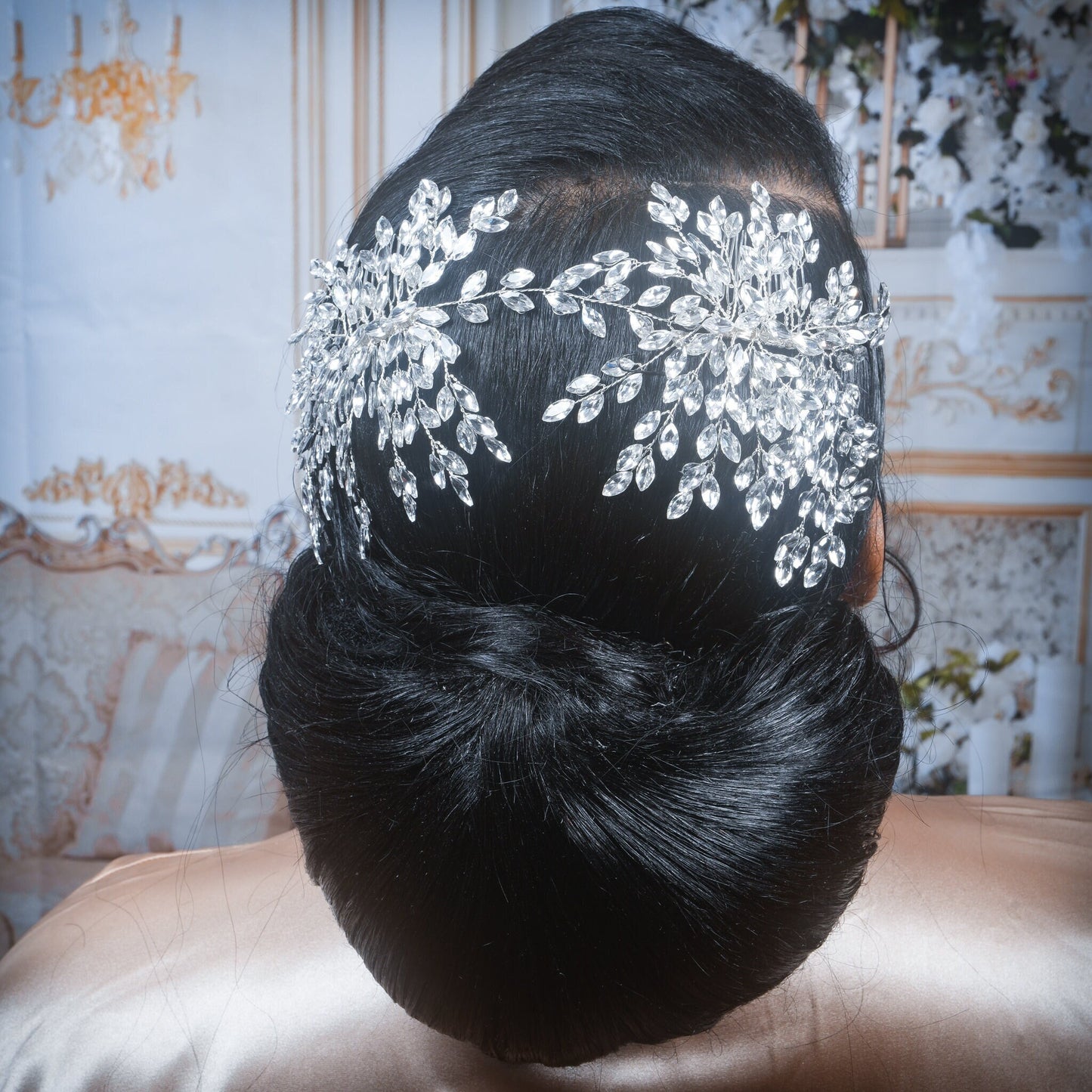 Bridal Tiara Crystal Tiara Crystal Bridal Hair piece Crystal Bridal Hair Accessory Statement Headpiece Wedding Hair piece Wedding Tiara