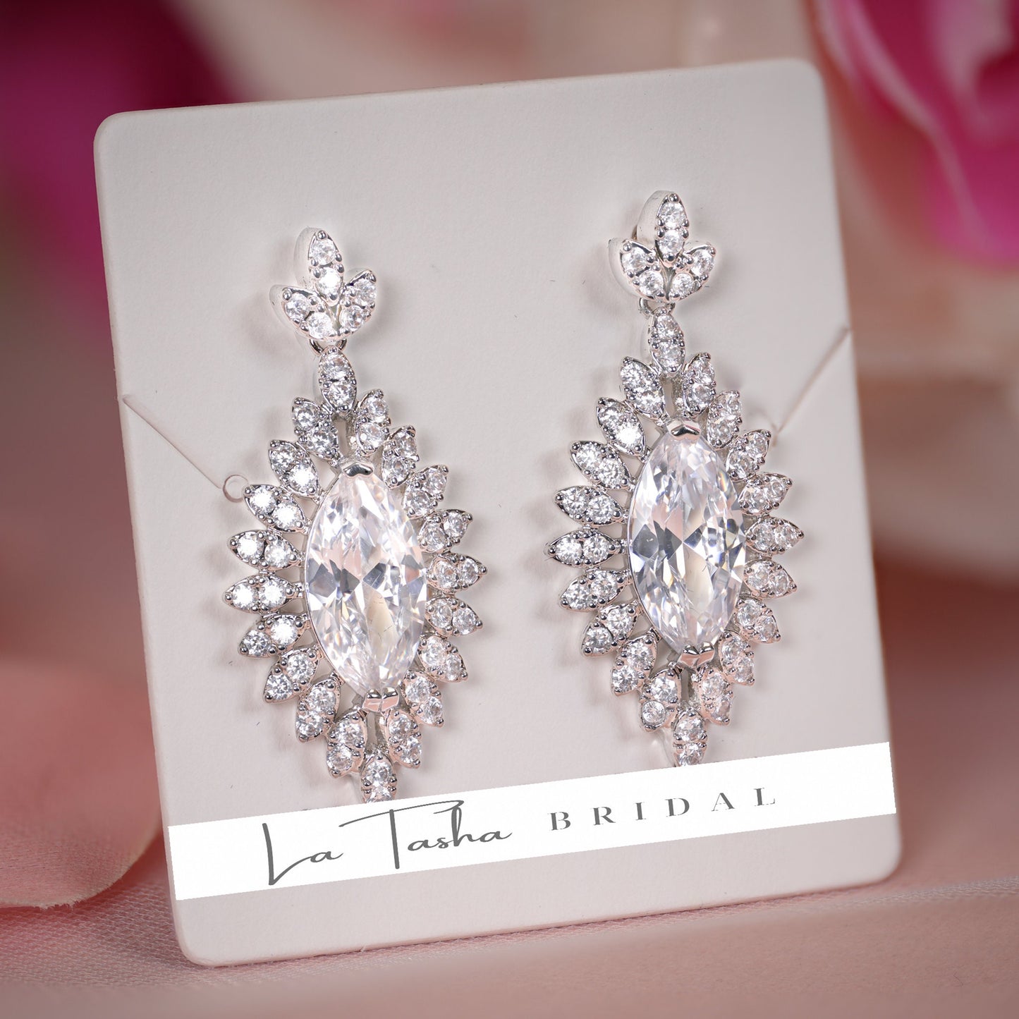 Bridal Necklace Set Diamond Wedding Jewelry Set Diamond Necklace Silver MOB Wedding Jewelry MOG Wedding Jewelry Set