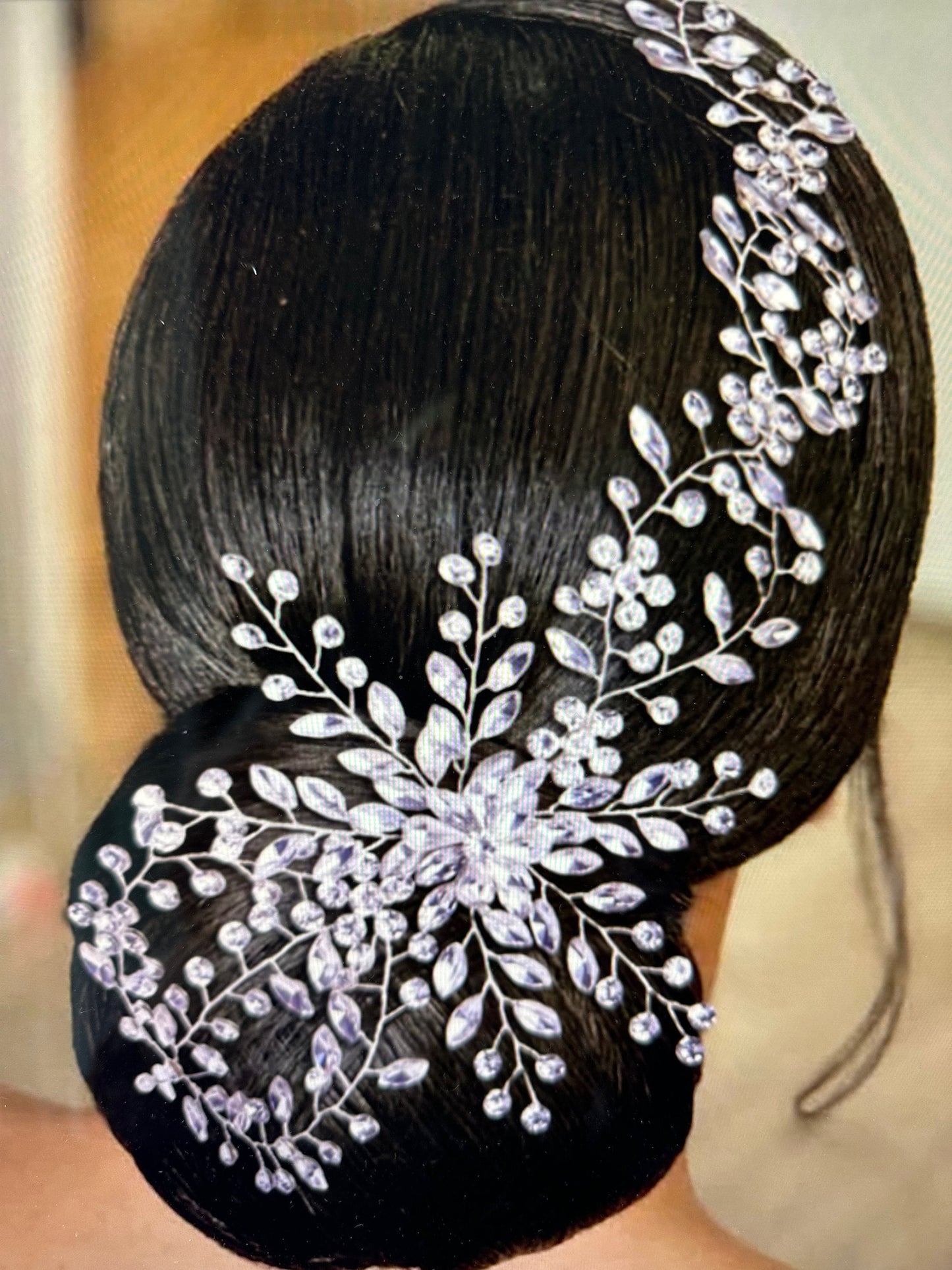 Crystal Tiara Bridal Hair piece Diamond Hair Piece Wedding Hair piece Wedding Crystal Hair Vine Large Bridal Hair Accessory