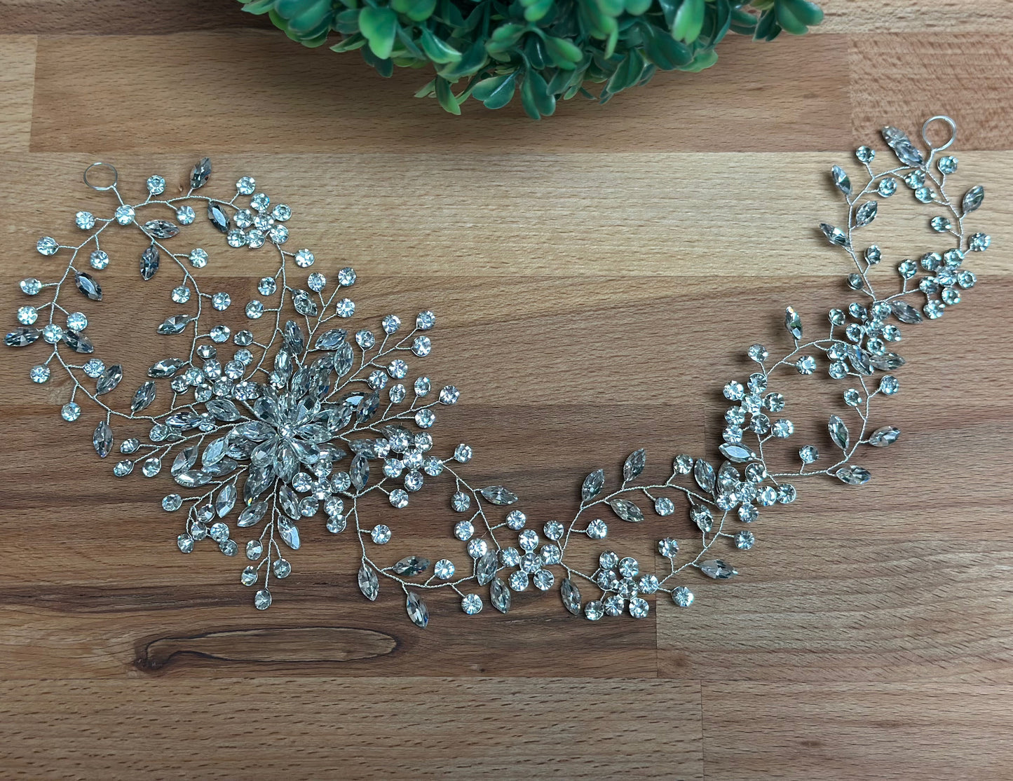 Crystal Tiara Bridal Hair piece Diamond Hair Piece Wedding Hair piece Wedding Crystal Hair Vine Large Bridal Hair Accessory