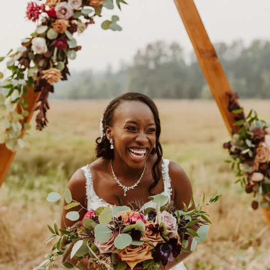 Jasmine - Floral Wedding Earrings