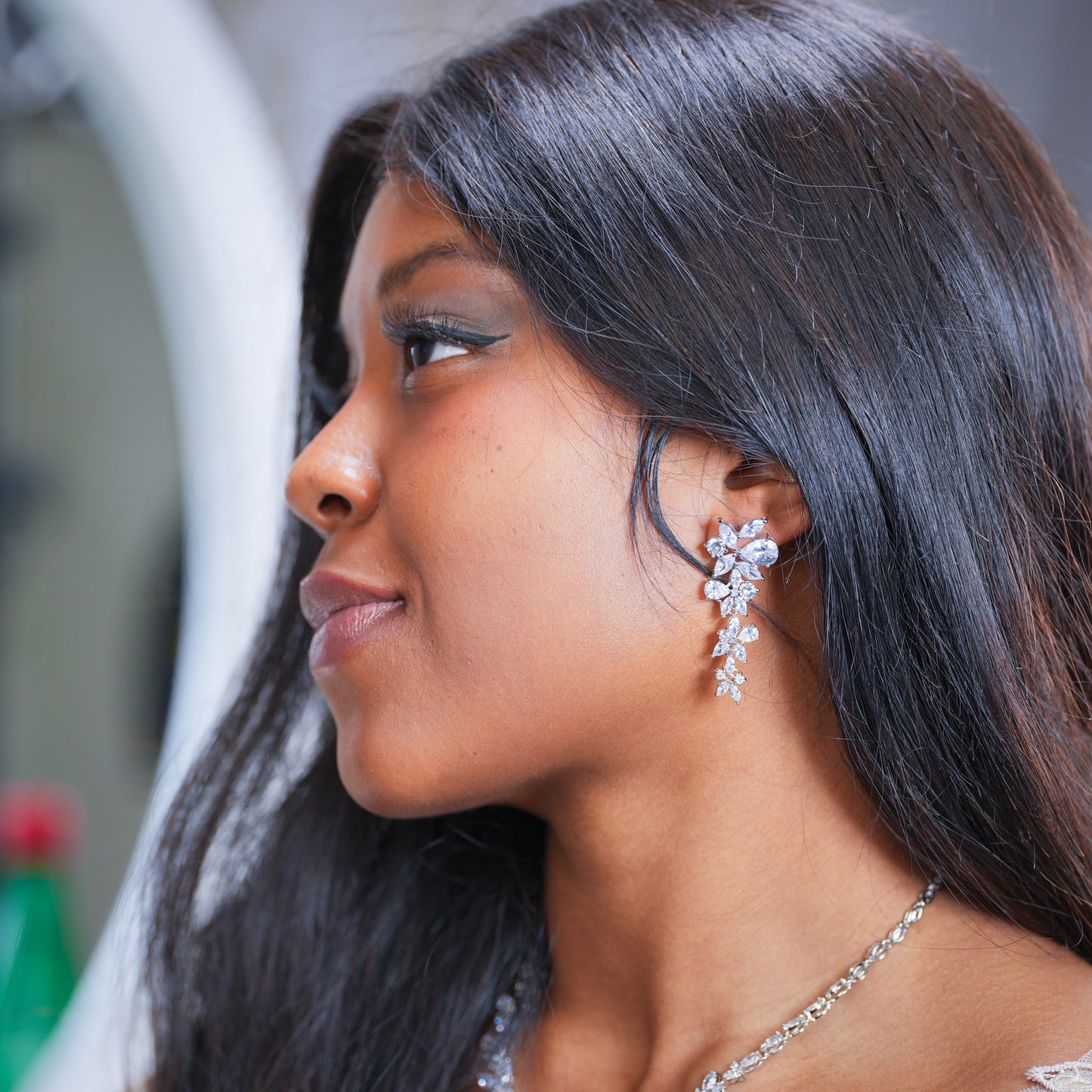 Deenisha- Chandelier Wedding Earrings