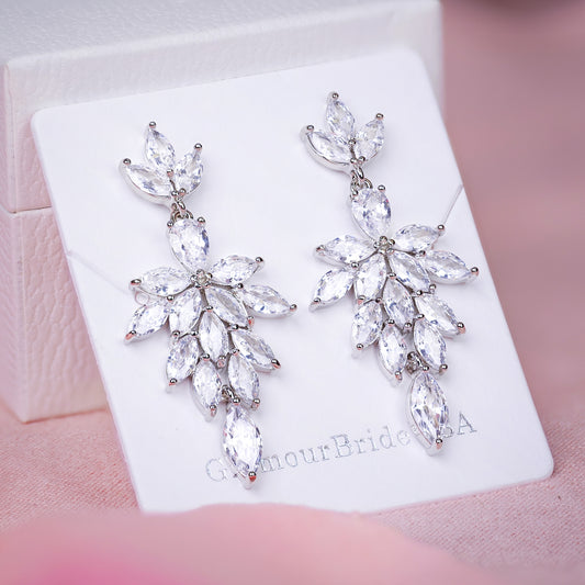 Latasha - Chandelier Wedding Earrings