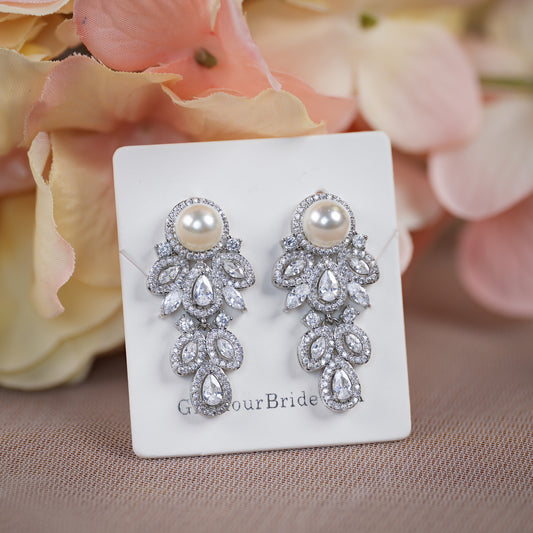 Kiara - Crystal Wedding Earrings