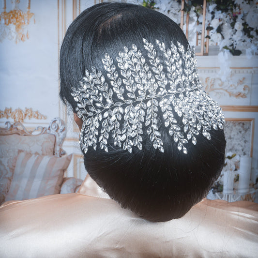 Bridal Hair Piece Wedding Hair Accessory Crystal Bridal Hair Accessory Crystal Hair piece Large Headpiece Wedding Hair Clip Bridal