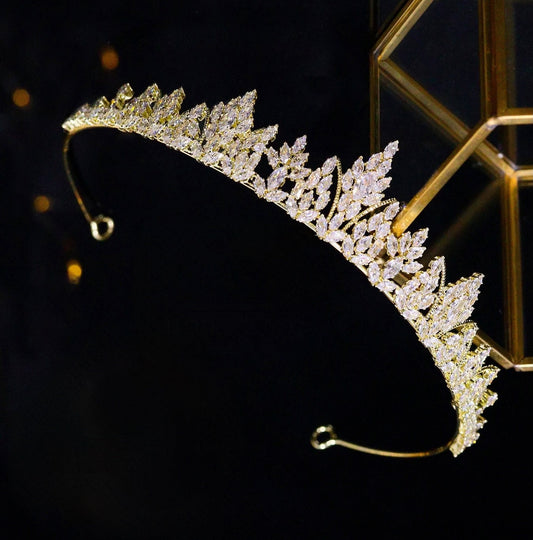 Crystal Tiara Wedding Silver Bridal Tiara Gold Crystal Crown Wedding Tiara Silver Tiara Crystal Bridal Headband Crystal Crown Gold