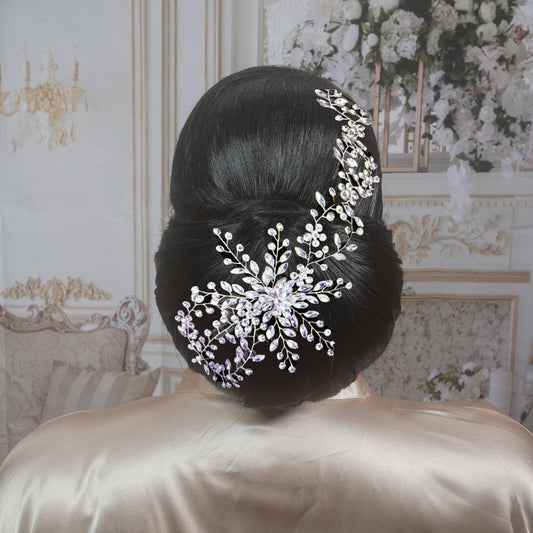Crystal Tiara Bridal Hair piece Diamond Hair Piece Wedding Hair piece Wedding Crystal Hair Vine Large Bridal Hair Accessory