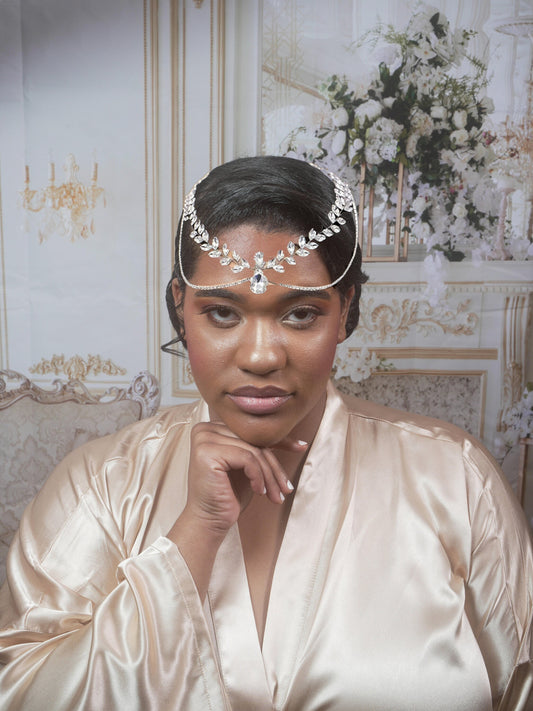 Forehead Headband Crystal Head Chain Forehead Chain Wedding Headband Forehead Tiara Crystal Bridal Hair piece Wedding Hair piece