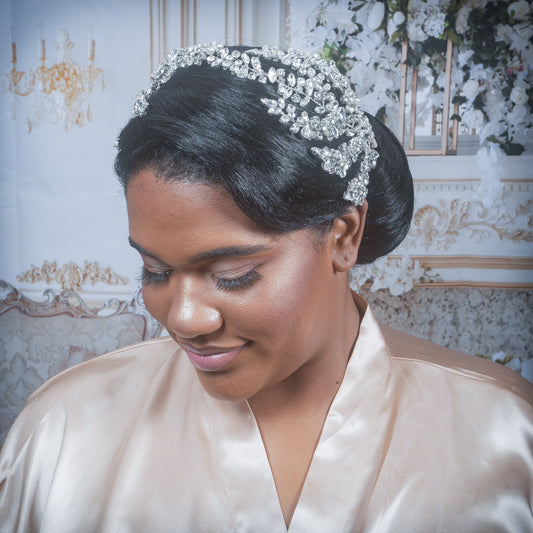Crystal Tiara Bridal Crystal Hair piece Large Wedding Hair Piece Wedding Headpiece Wedding Crystal Headband Wedding Tiara