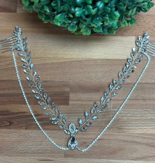 Forehead Headband Crystal Head Chain Forehead Chain Wedding Headband Forehead Tiara Crystal Bridal Hair piece Wedding Hair piece