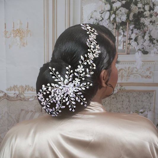 Crystal Tiara Bridal Hair piece Diamond Hair Piece Wedding Hair piece Wedding Crystal Hair Vine Large Bridal Hair Accessory