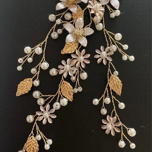 Floral Hair piece Bridal Hair Piece Bridal Hair Vine Floral Wedding Crown Wedding Headpiece Bridal Hair Accessory