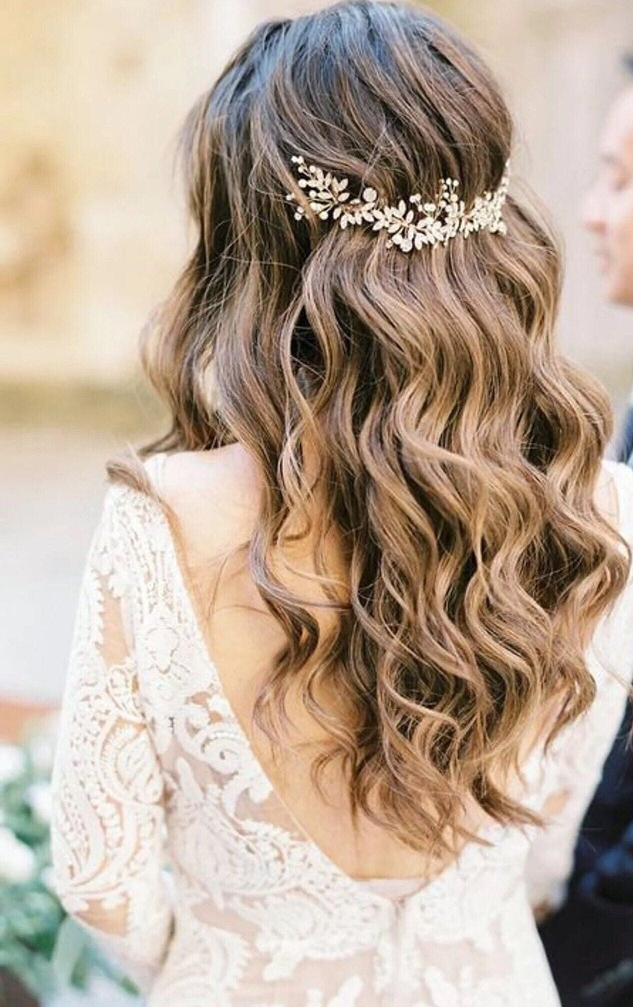 Bridal hair piece Bridal hair vine Bridal Hair Accessories Wedding Hair Accessories Silver Wedding hair piece Rose gold Bridal hair vine